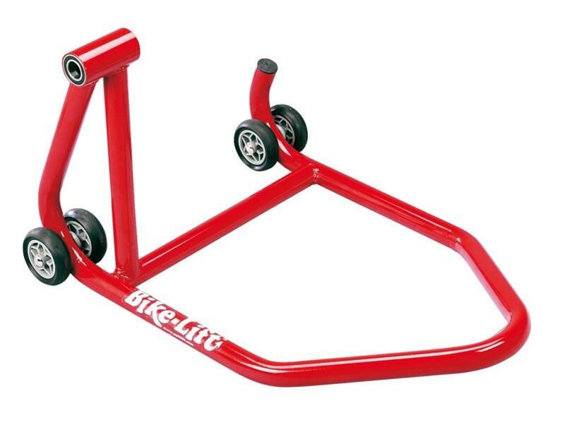 Béquille de stand arrière monobras BIKE LIFT prise gauche rouge