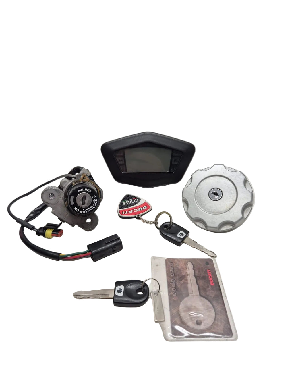 Ensemble tableau de bord / compteur + serrures et clés - Ducati Hypermotard 1100