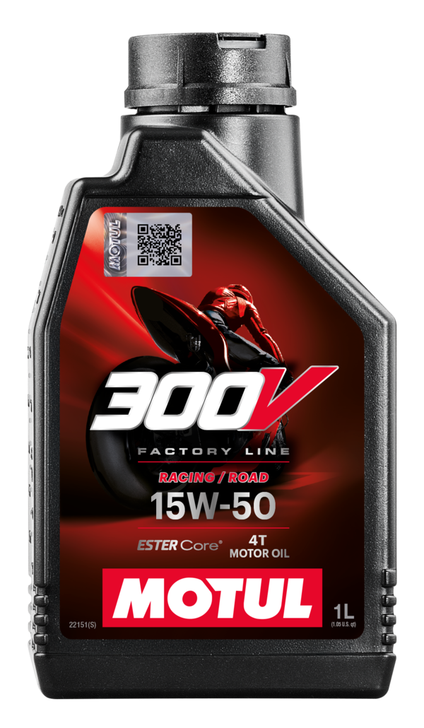 Huile MOTUL 300V ROAD RACING 15W50 - 1L