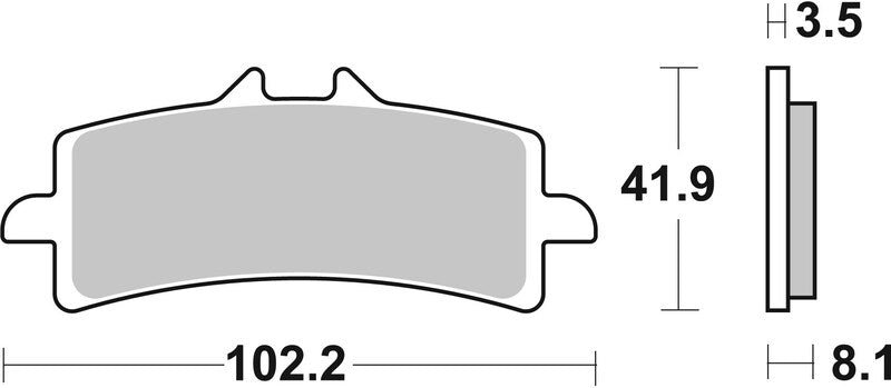 Plaquettes de frein BREMBO route métal fritté - 07BB37LA