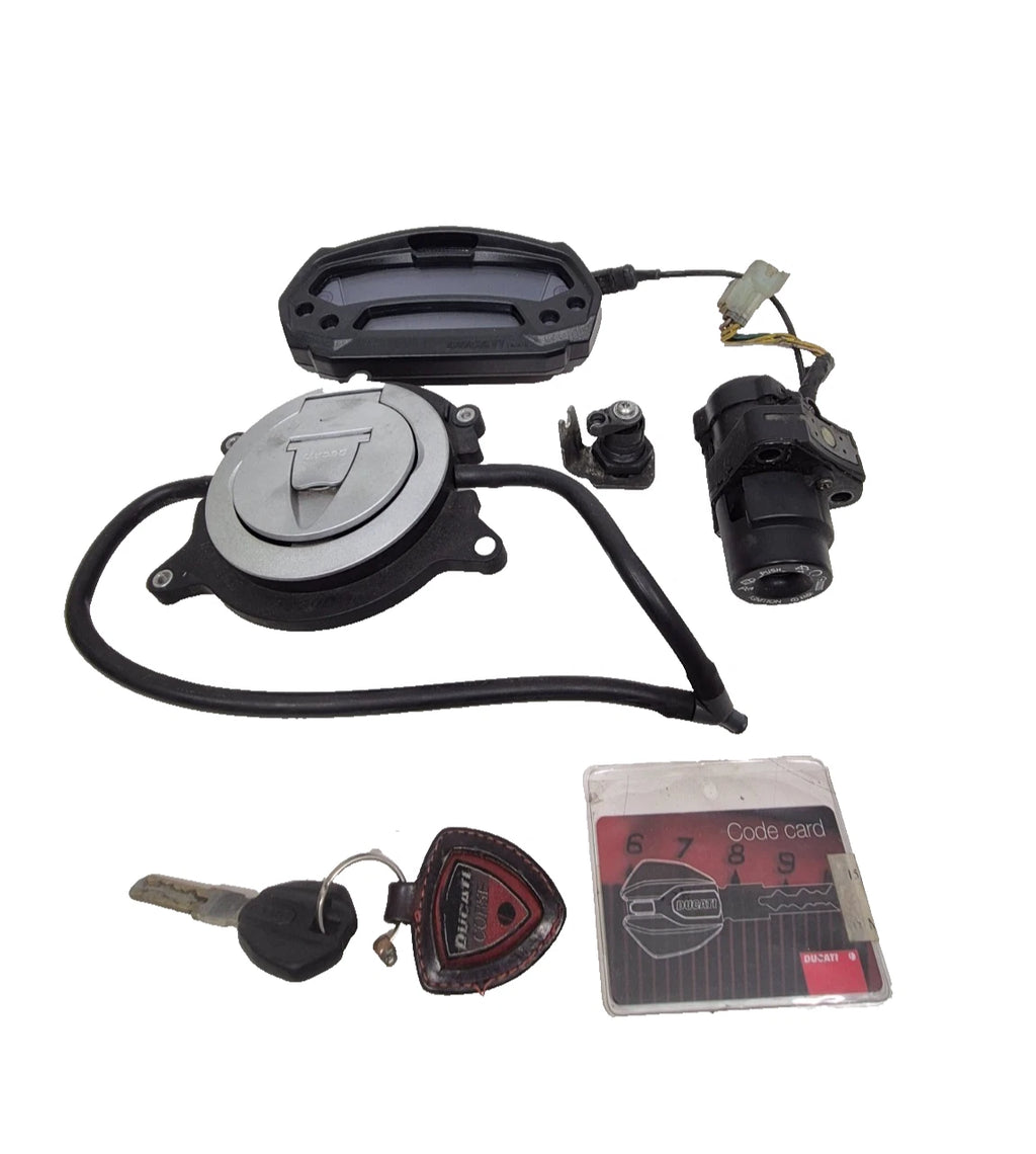 Ensemble tableau de bord / compteur + clé Ducati monster 796 / 1100 40610703A