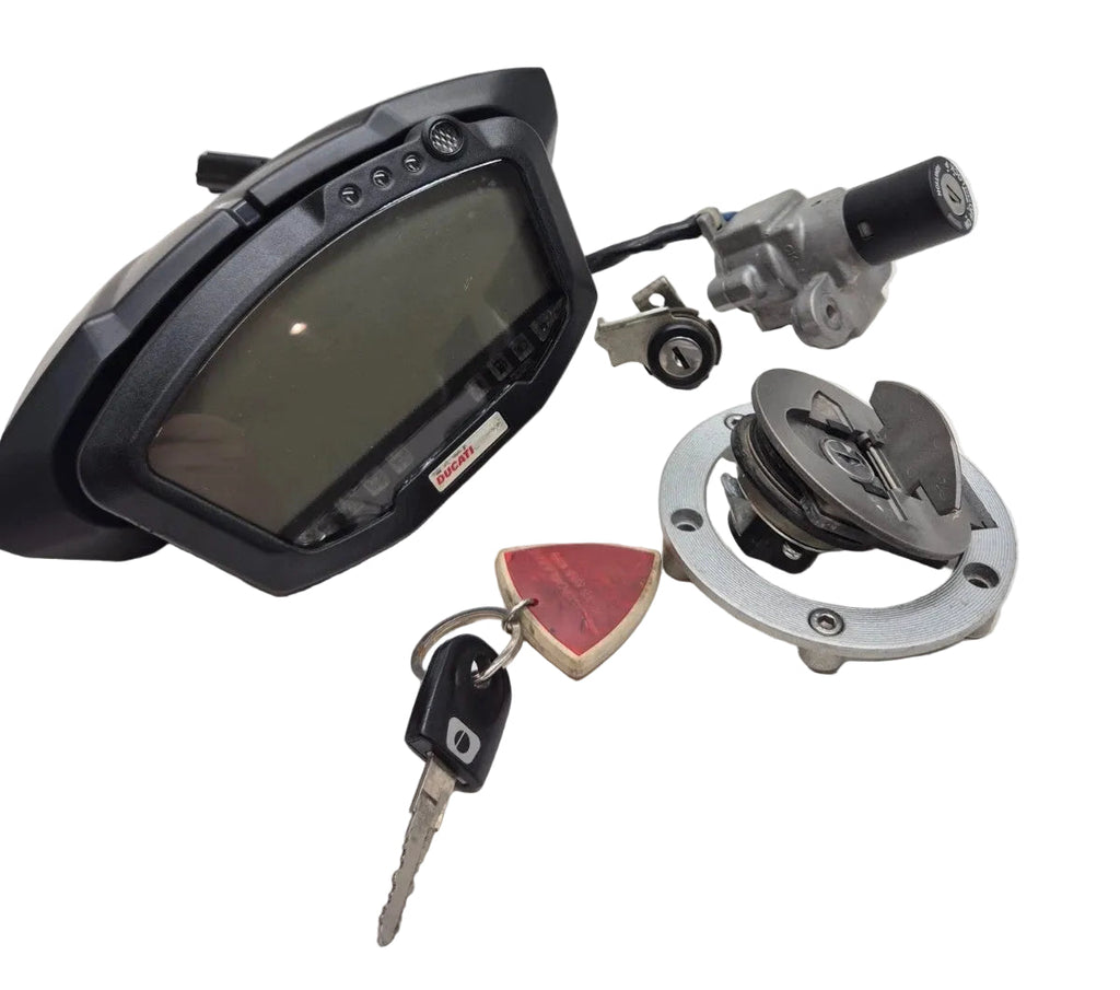 Ensemble compteur / tableau de bord + clé - Ducati 848 / 1098 / 1198 - 40610734B