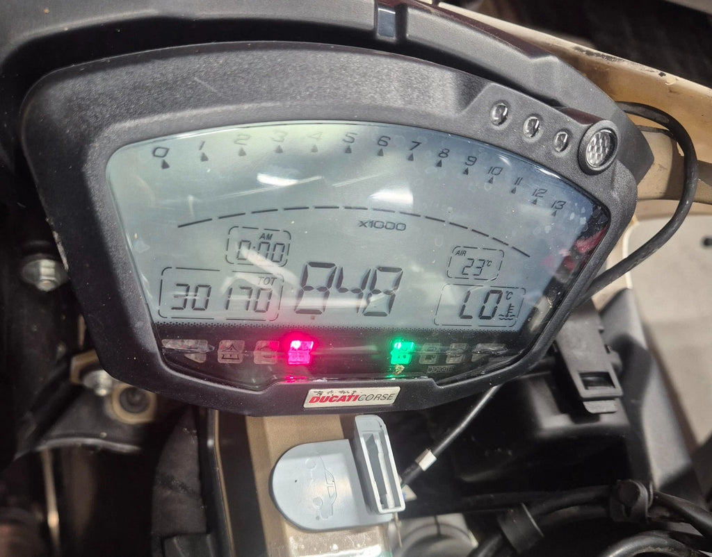 Ensemble compteur / tableau de bord + clé - Ducati 848 / 1098 / 1198 - 40610734B