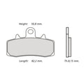 Plaquettes de frein avant BREMBO Racing Z04 - Ducati Panigale V2 2020-2024